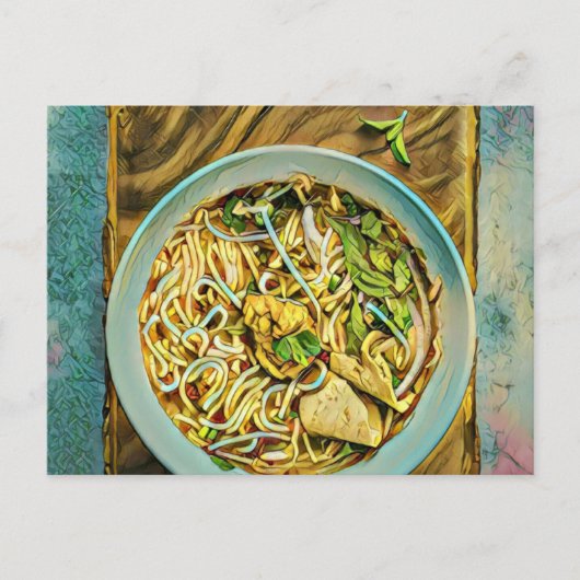 日本のラーメン愛好家 ポストカード (正面)
