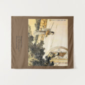 日本のレディ・アット・ムノガテ俳句ヴィンテージアートプリント タペストリー (正面(横))