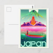 日本のレトロな旅行 ポストカード (正面/裏面)