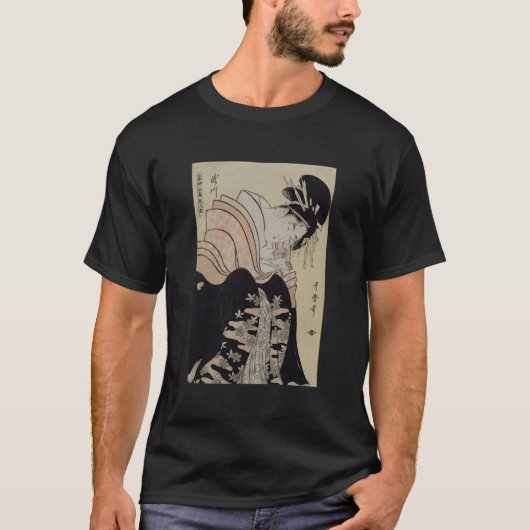 日本のレトロアート作品 茶屋の滝川 Tシャツ (正面)