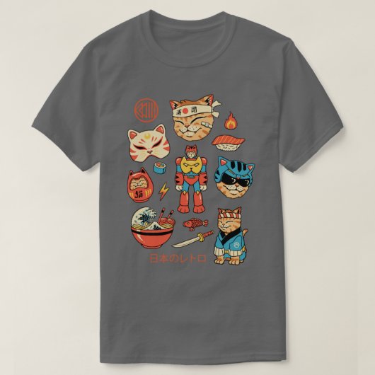 日本のレトロ Tシャツ (デザイン正面)