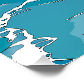 日本のヴィンテージの風景 ポスター (コーナー)