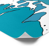 日本のヴィンテージの風景 ポスター (角)