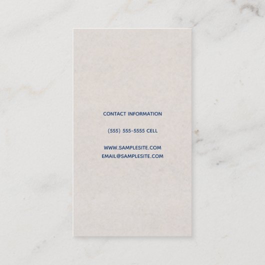 日本のヴィンテージスタイル素晴らし波 名刺 (裏面)