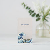 日本のヴィンテージスタイル素晴らし波 名刺 (スタンド正面)