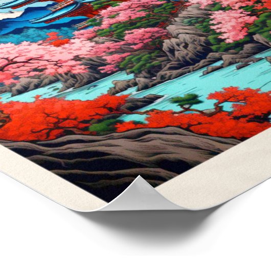 日本のヴィンテージツアーポスター ポスター (角)