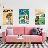 日本のヴィンテージポスター (リビング)