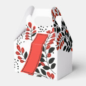 日本のヴィンテージ花札お願いボックス7月リボン フェイバーボックス (裏面サイド)