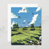 日本のヴィンテージ風景 (正面/裏面)