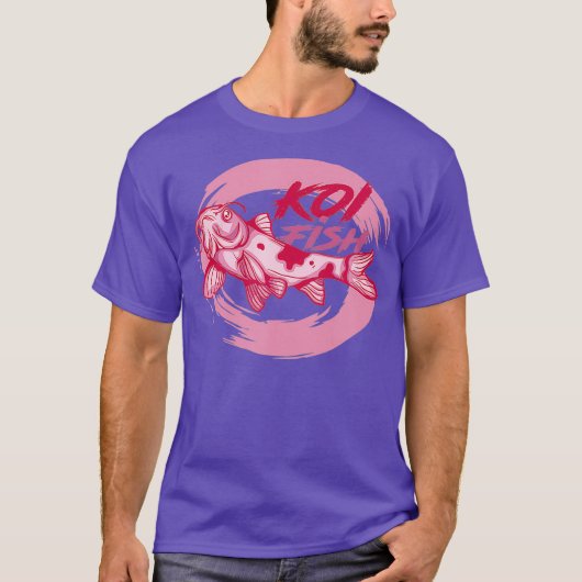 日本のヴィンテージ鯉の魚のTシャツ ギフト Tシャツ (正面)