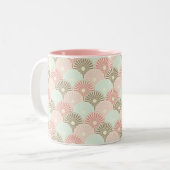 日本のヴィンテージ ツートーンマグカップ (正面左)