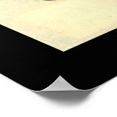 日本の丁山(黒) ポスター (角)