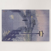 日本の不忍峠の夕暮れ ジグソーパズル (横)