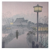 日本の不忍峠の夕暮れ タイル (正面)