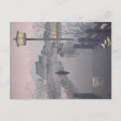 日本の不忍峠の夕暮れ ポストカード (正面)