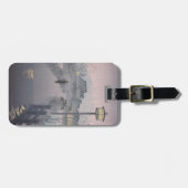 日本の不忍峠の夕暮れ ラゲッジタグ (正面横)