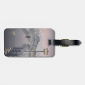 日本の不忍峠の夕暮れ ラゲッジタグ (裏面横)