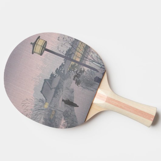 日本の不忍峠の夕暮れ 卓球ラケット (横)