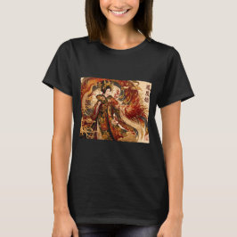 日本の不死鳥芸者アート | 神話デザイン Tシャツ