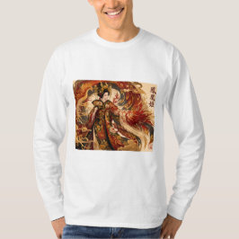 日本の不死鳥芸者アート | 神話デザイン Tシャツ