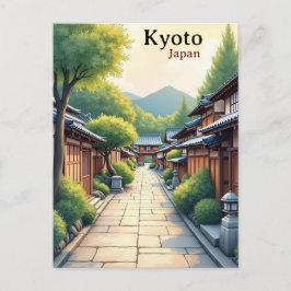 日本の京都のヴィンテージ有名観光地 ポストカード