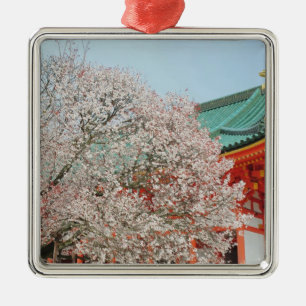 日本の京都。神道の桜 メタルオーナメント