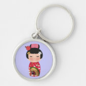 日本の人形 キーホルダー (正面)