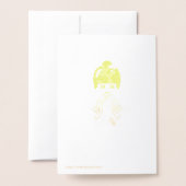 日本の人形 – ゴールデンバースデー 箔カード (裏面封筒付き)