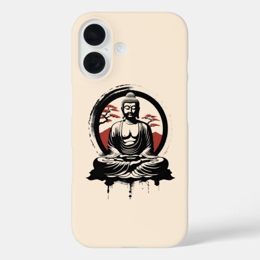 日本の仏陀禅 Case-Mate iPhoneケース (裏面)