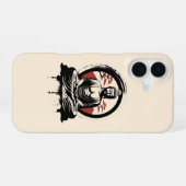 日本の仏陀禅 iPhone 16ケース (裏面横)