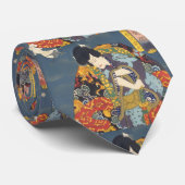 日本の伝統歌舞伎、忍者スタイルの錦絵 ネクタイ (ロール)