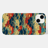 日本の伝統的なヴィンテージデザインを使用したアート作品 雲 Case-Mate iPhoneケース (裏面 (横))