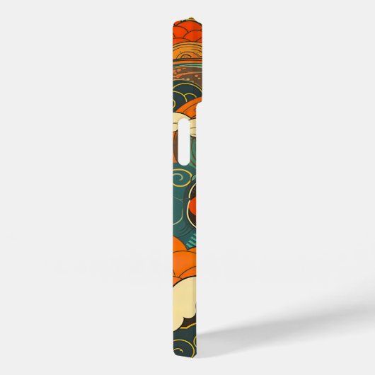 日本の伝統的なヴィンテージデザインを使用したアート作品 雲 Case-Mate iPhoneケース (裏面 / 右)