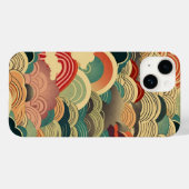 日本の伝統的なヴィンテージデザインを使用したアート作品 雲 Case-Mate iPhoneケース (裏面 (横))