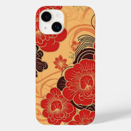 日本の伝統的なヴィンテージデザインを使用したアート作品 Case-Mate iPhone 14ケース