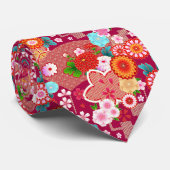 日本の伝統的な着物スタイル ネクタイ (ロール)