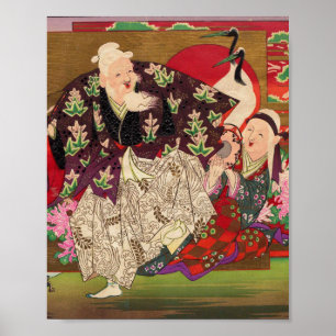 日本の伝統的な絵画 Japanese traditional paintings ポスター
