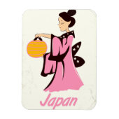 日本の伝統的な芸者旅行ポスター マグネット (縦)