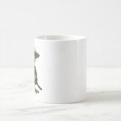 日本の侍カエル コーヒーマグカップ (中央)