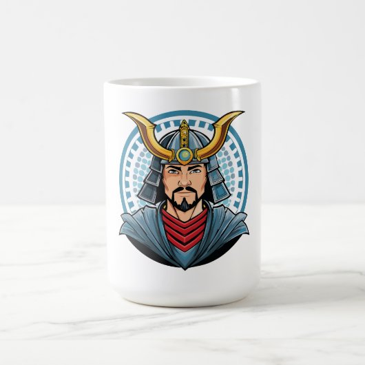 日本の侍 コーヒーマグカップ (中央)
