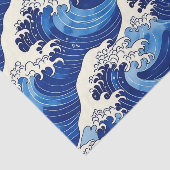日本の偉大な波模様の海 薄葉紙 (詳細)