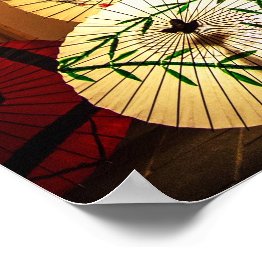 日本の傘 ポスター (角)