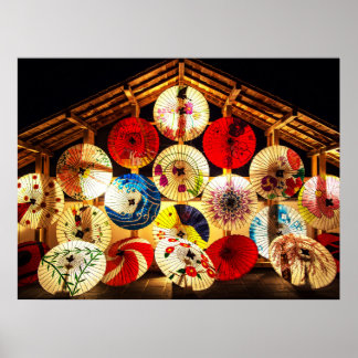 日本の傘 ポスター