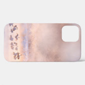 日本の冬の自然。野生動物の風景雪の自然。 Case-Mate iPhoneケース (裏面 (横))