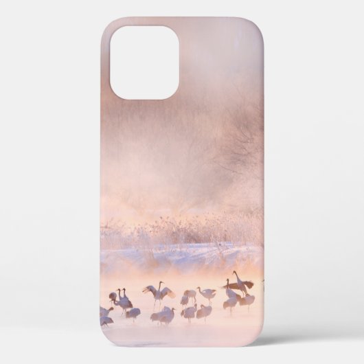 日本の冬の自然。野生動物の風景雪の自然。 Case-Mate iPhoneケース (裏面)