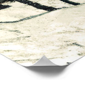 日本の冬景色 ポスター (角)