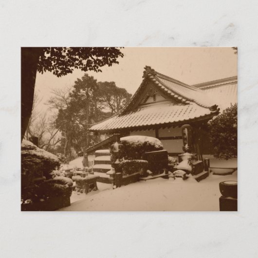 日本の冬 ポストカード (正面)