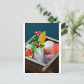 日本の刺身日本の料理 ポストカード (スタンド正面)