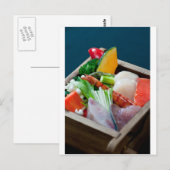 日本の刺身日本の料理 ポストカード (正面/裏面)