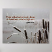 日本の動詞感動的引用文行動視力 ポスター (正面)